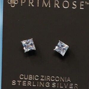 Primrose Cubic Zirconia Sterling Silver Earrings NEW 2303,2304